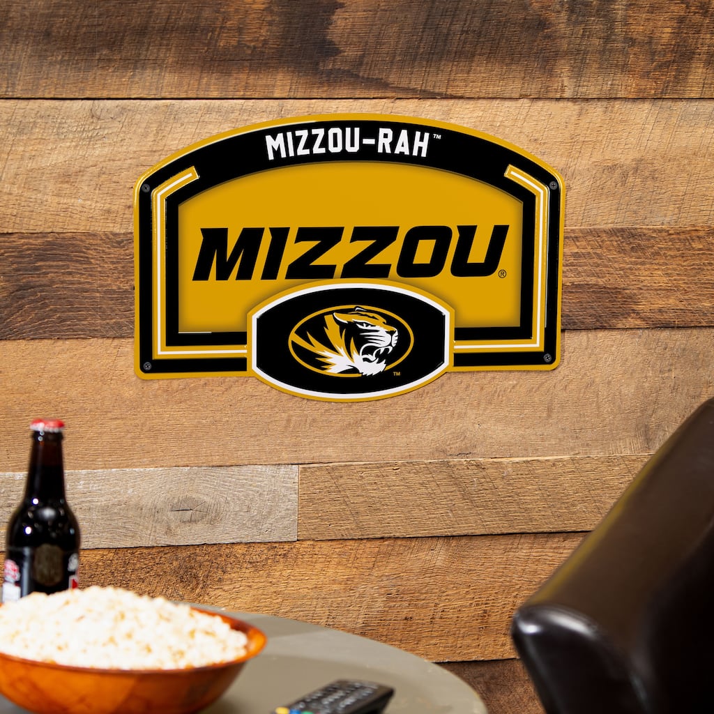 University of Missouri Embossed Steel Wall Sign, 11" x 17"