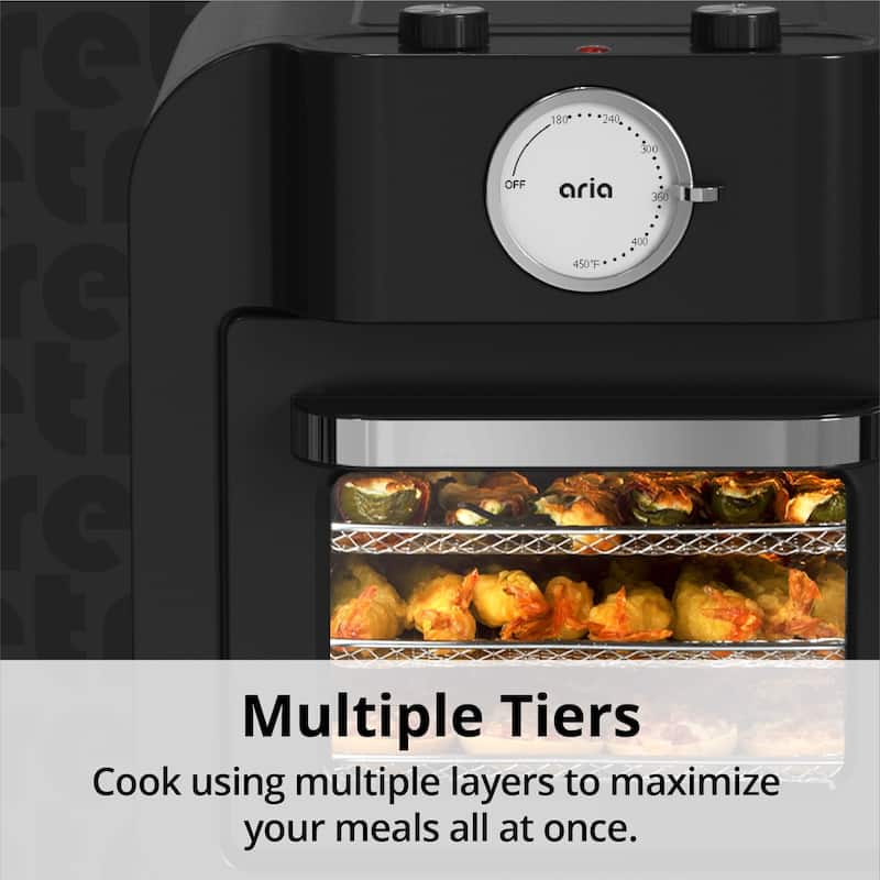 Aria 16QT Retro Air Fryer Toaster Oven