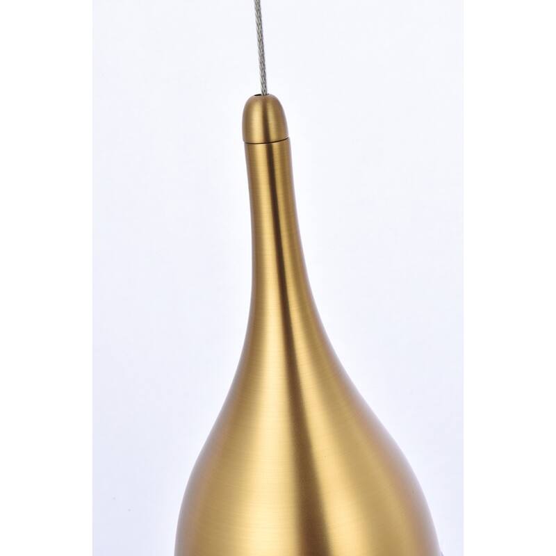 Indigo Home 24 inch LED chandelier in satin gold