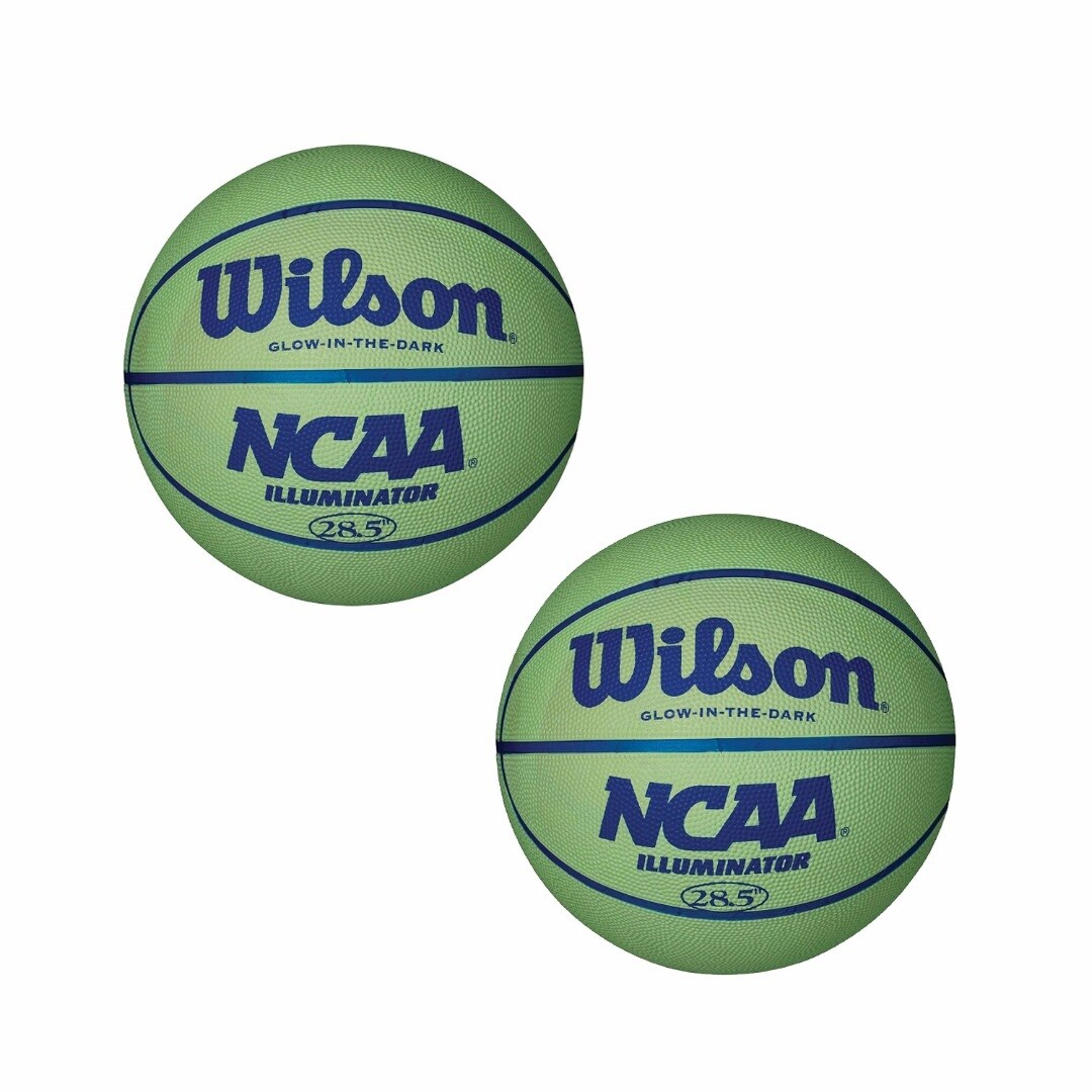 Wilson NCAA Illuminator Glow in the Dark Basketballs, 28.5