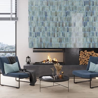 Apollo tile 2.5" x 8" Antiek Glossy Blue Ceramic Tile (5.38 sq ft/case) - 38 Pack
