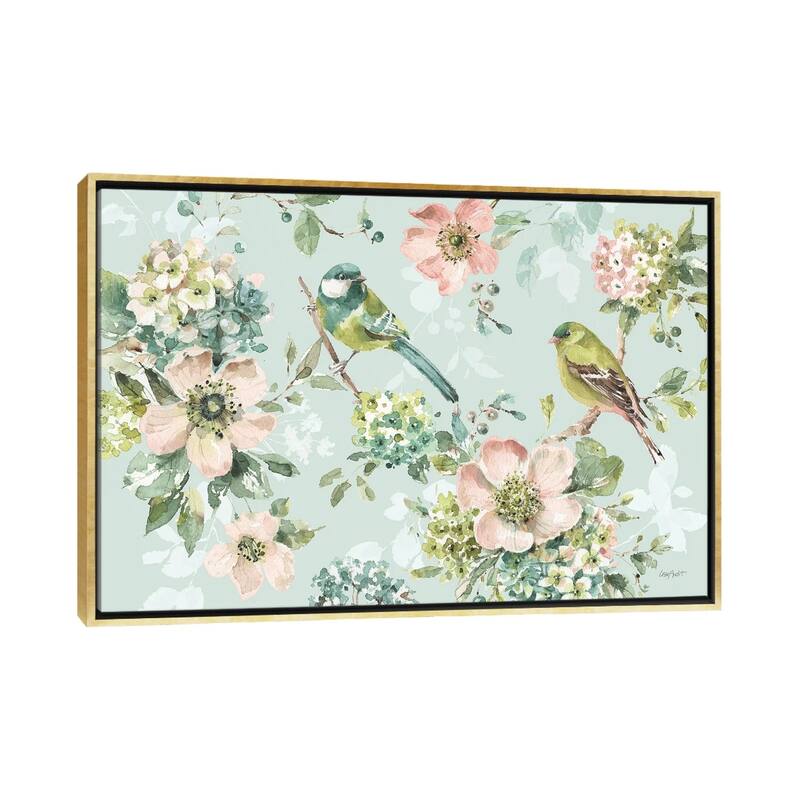 iCanvas "Mint Crush I On Mint" by Lisa Audit Framed - Gold - 26x40