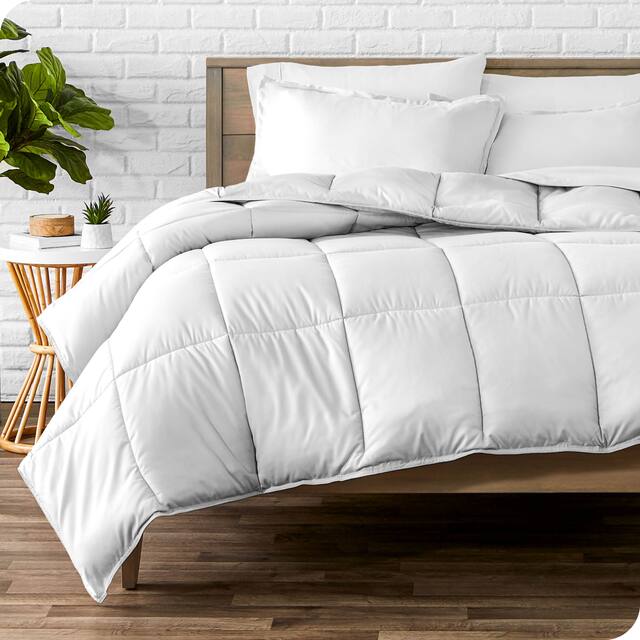 Bare Home Hypoallergenic Down Alternative Comforter Set - Queen - White