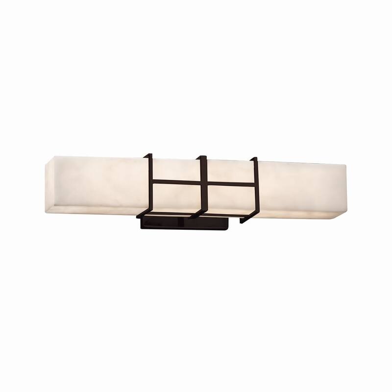 Justice Design Clouds Structure Dark Bronze LED Wall/ Bath bar - Dark Bronze