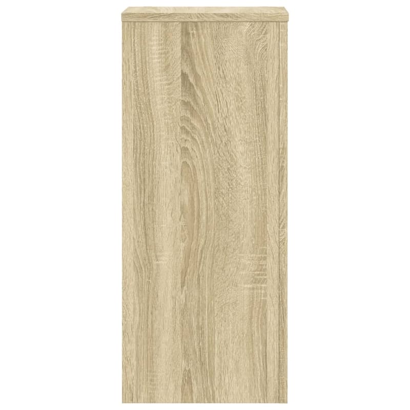 vidaXL Plant Stand Set of 2 Sonoma oak Engineered wood - 11.8 x 11.8 x 27.6 in