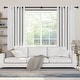 preview thumbnail 18 of 22, UTOPIA ALLEY Wall Mounted 1 inch Industrial Curtain Rods, Blackout, Wrap Around Curtain Rods, Rustic Style, Matte Black