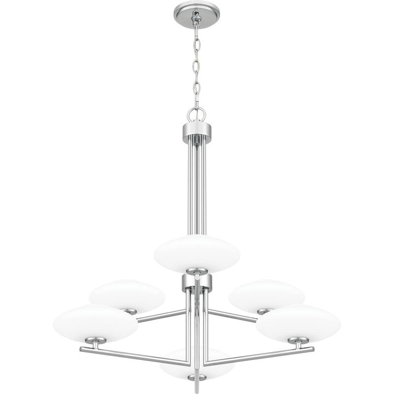 Chenal 6-Light Polished Chrome Chandelier - Polished Chrome