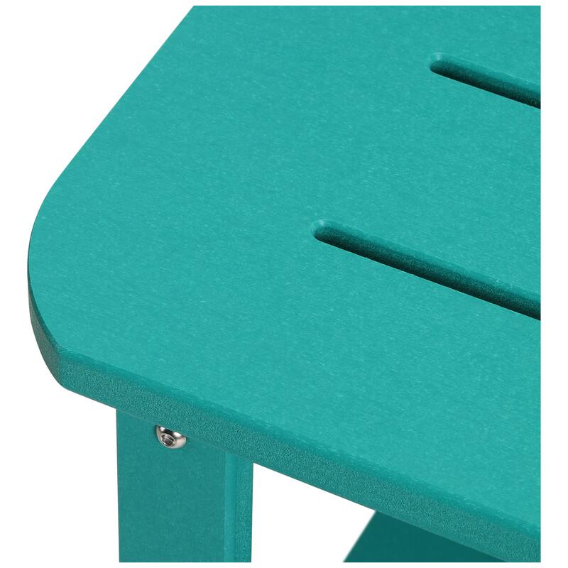 Brighton Outdoor Poly Two Shelf Side Table