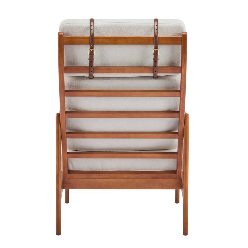 Christopher Knight Home - Jennie Tall-Back Wood Armchair with Ergonomic Comfort for Any Room
