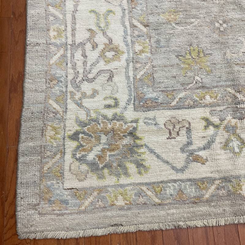 HERAT ORIENTAL Handmade Vegetable Dyed Oushak Wool Rug - 8'8" x 10'