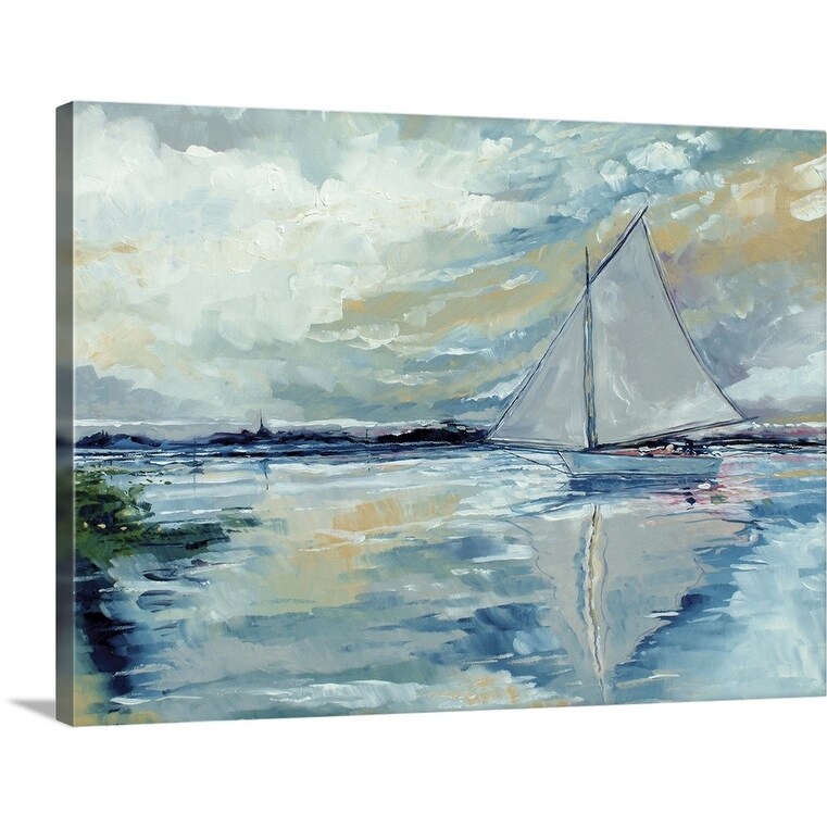 Shop Boat On The Broads Canvas Wall Art Overstock 16892106
