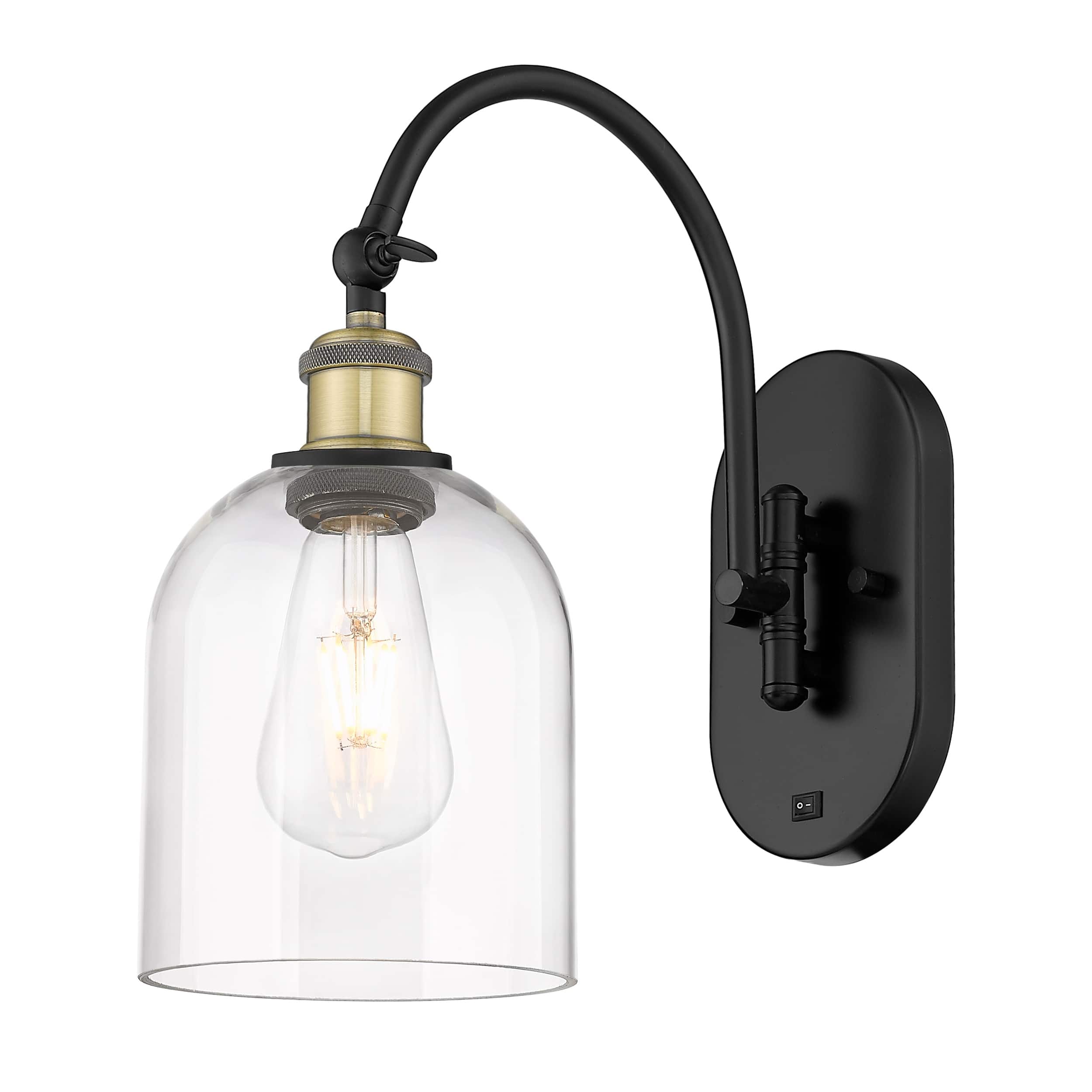 Option Clear Shade / Black Antique Brass