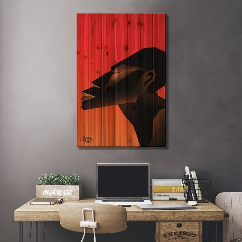 Dry IV Print On Wood by VCalvento - Multi-Color