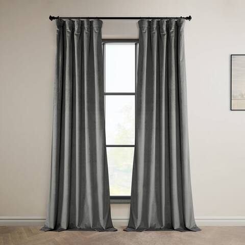 Exclusive Fabrics Heritage Plush Velvet Curtain (1 Panel)