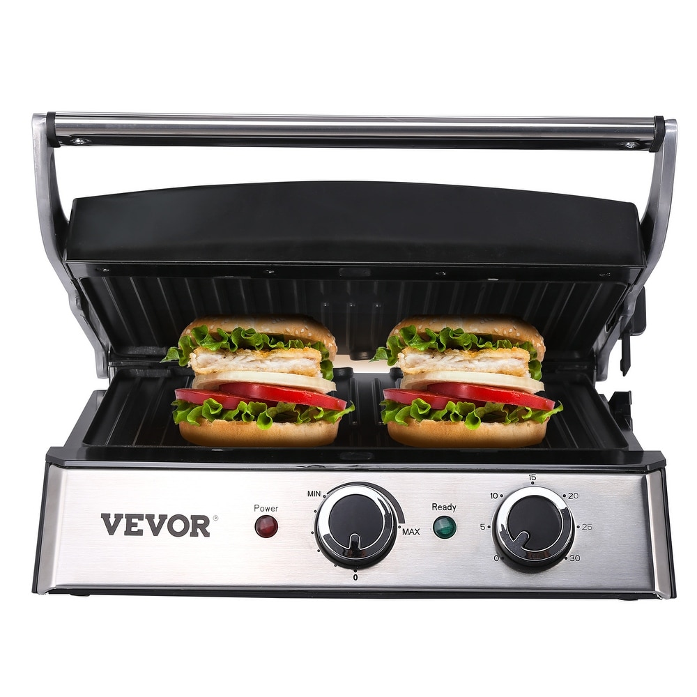 Ovente Electric Indoor Sandwich Grill Waffle Maker Set with 3 Removable  Non-Stick Cast Iron Cooking Plates, Black GPI302B - Bed Bath & Beyond -  23565976
