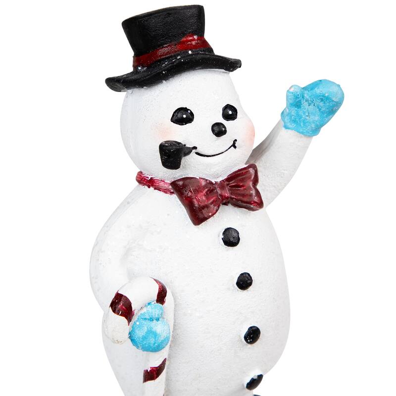 Winter Ready Glitter Snowman Christmas Stocking Holders - 7" - Set of 4