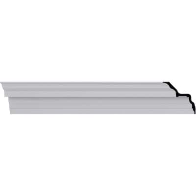 Felix Traditional Smooth Crown Moulding - 5"H x 5"P x 7"F x 94 1/2"L