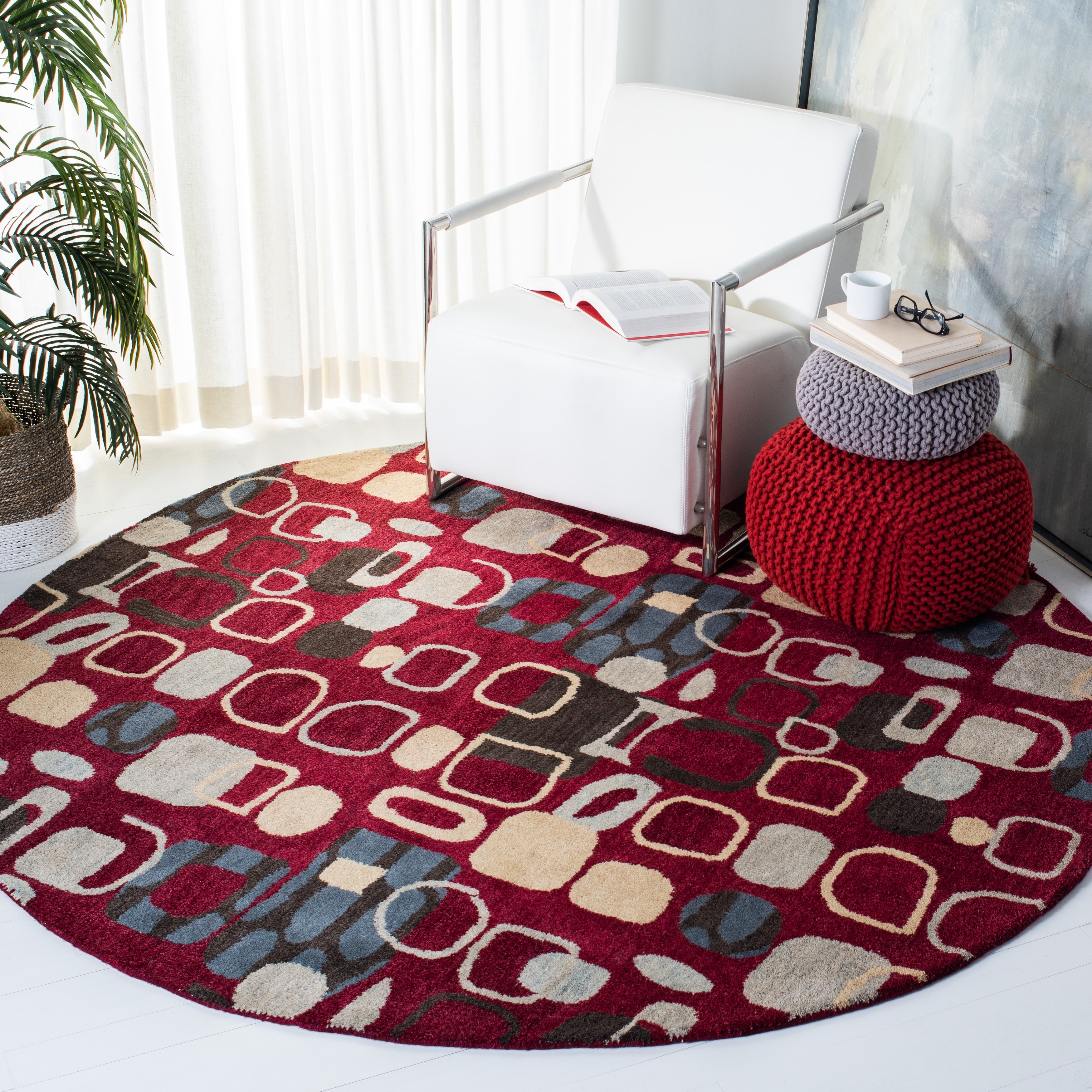SAFAVIEH Handmade Wyndham Elaina Modern Wool Rug