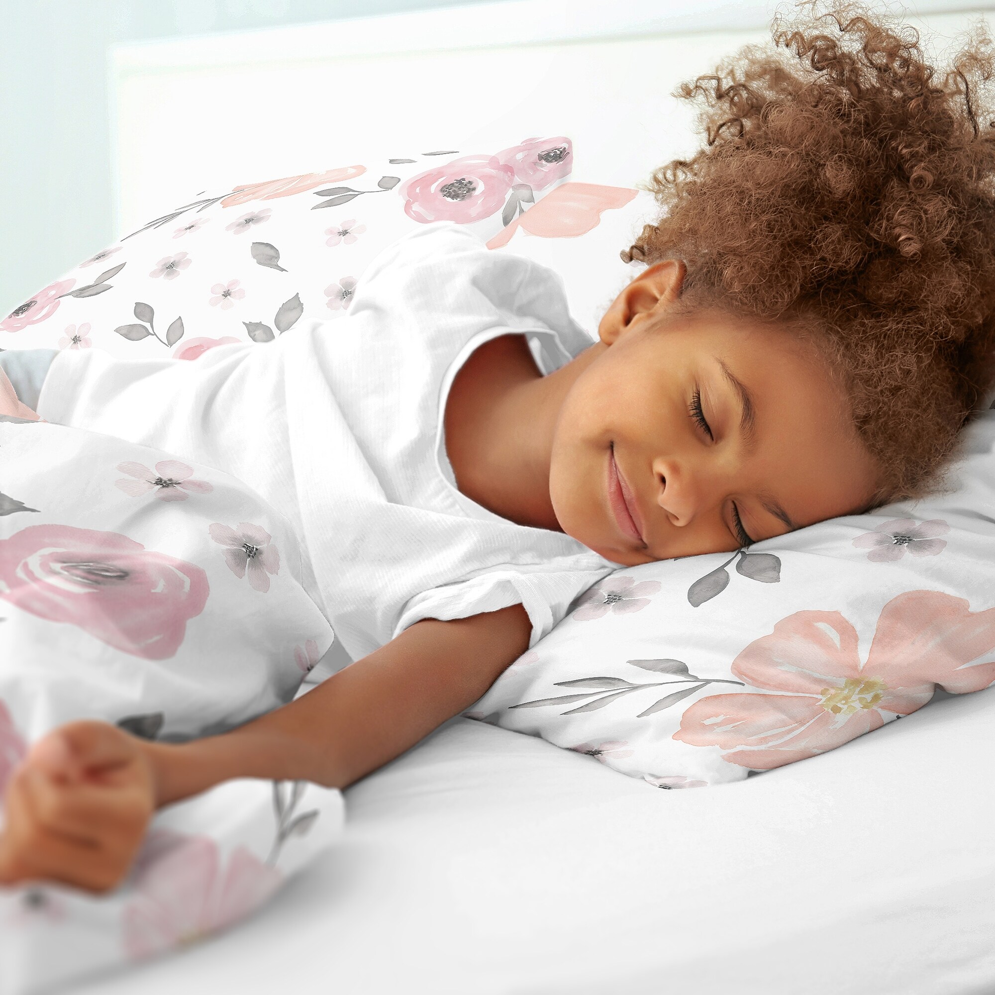 Sweet jojo watercolor floral comforter discount