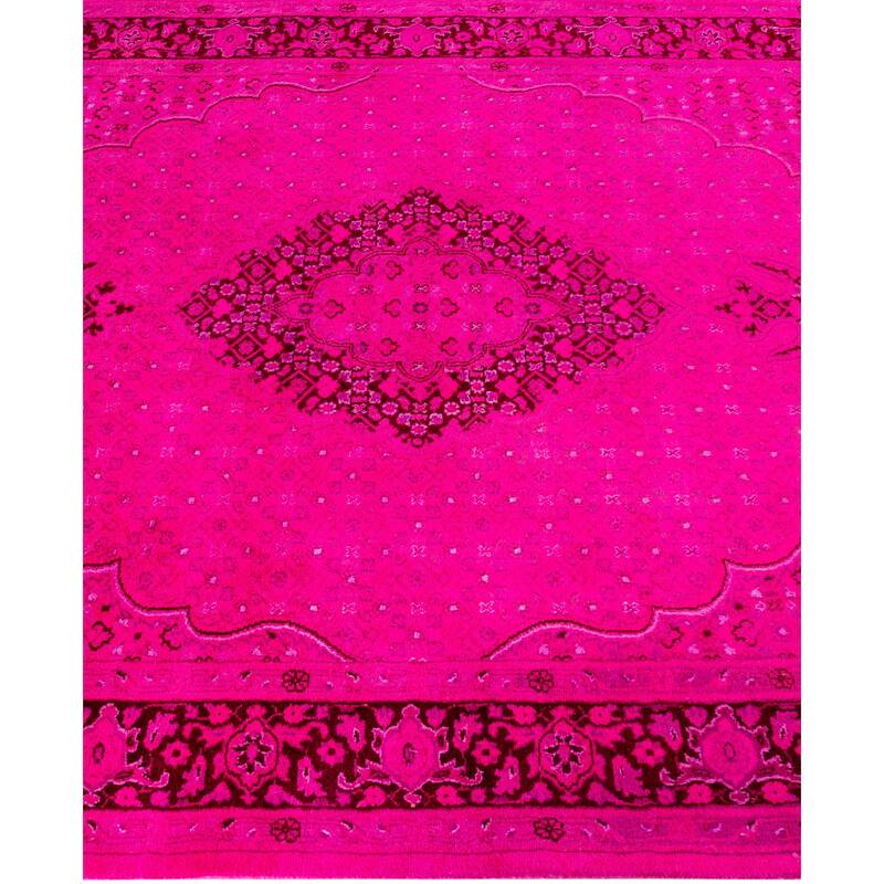 Overdyed One-of-a-Kind Hand-Knotted Area Rug - Pink - 4' 7" x 7' 4"
