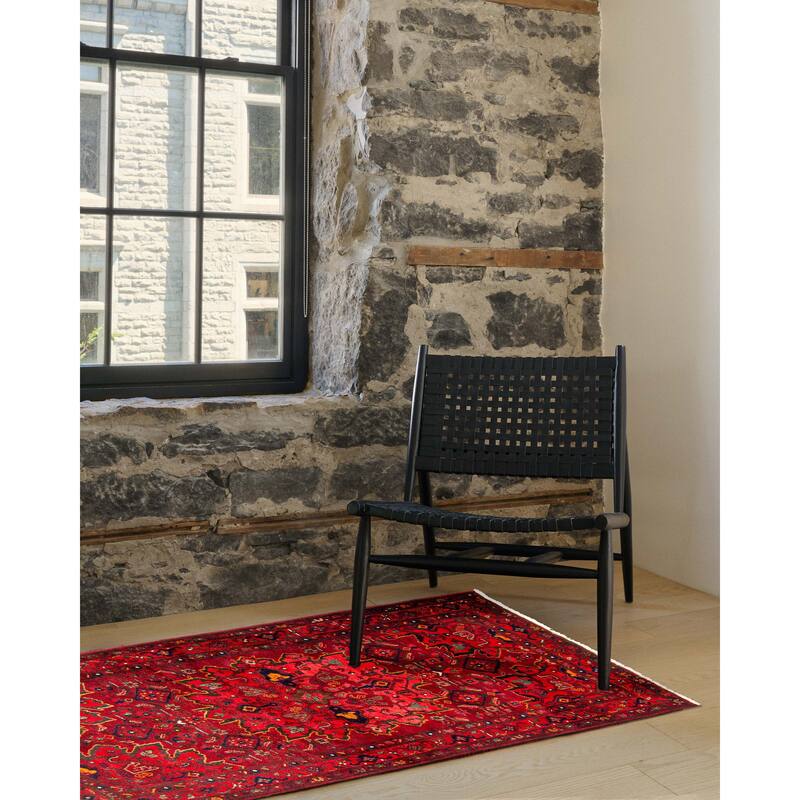 ECARPETGALLERY Hand-knotted Anadol Red Wool Rug - 4'1 x 6'7
