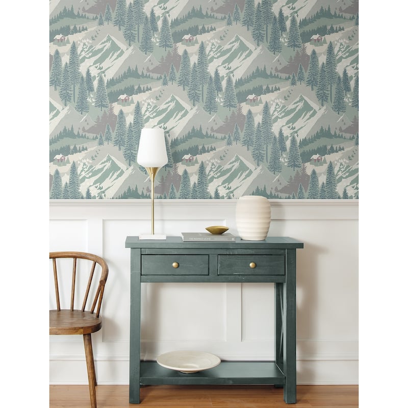Seabrook Designs Estes Rolling Hills Unpasted Wallpaper
