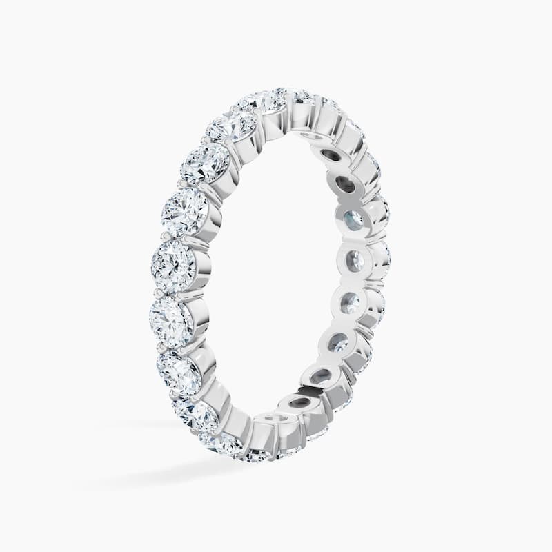 Auriya 14k Gold Round Lab Grown Diamond Eternity Band 2.00 - 7.00 ct. tw. (F-G, VS)