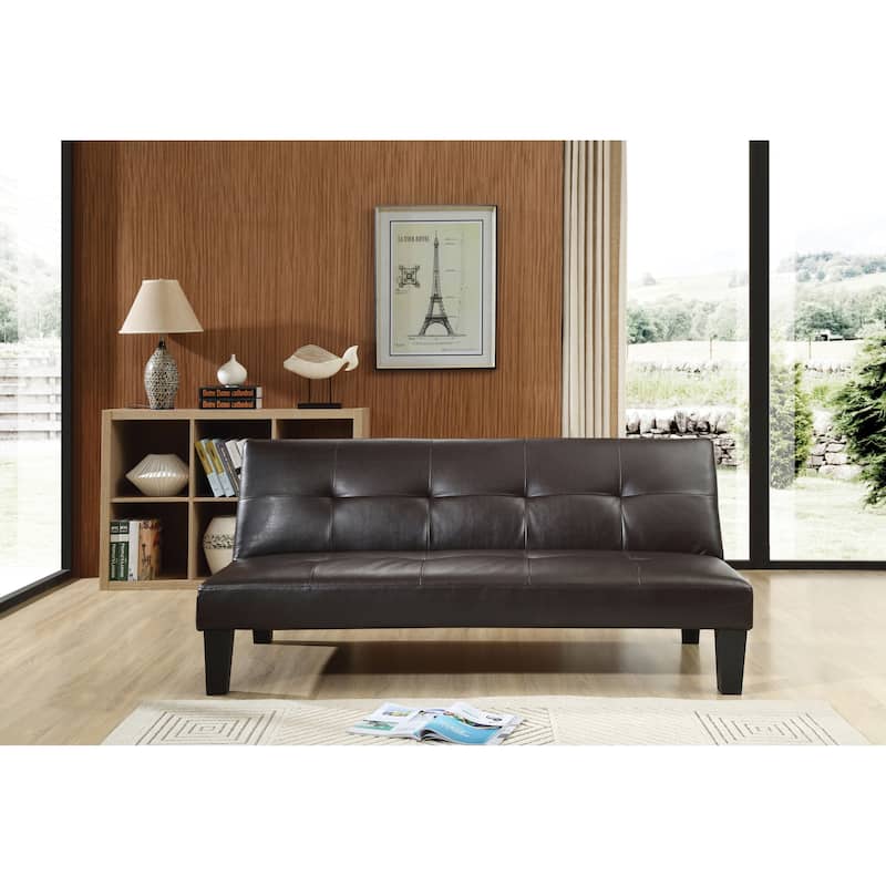 Alan Faux Leather Sofa Bed - Cappuccino