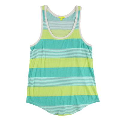 BDG Womens Stripes Multi-Width Tank Top,, Green, Medium