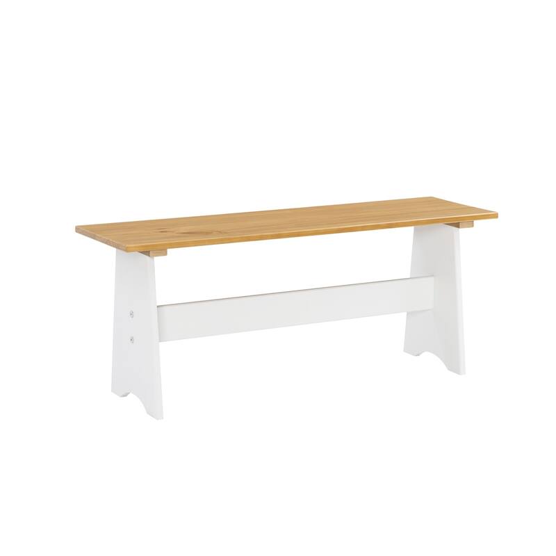 Linon Beatty Large Rustic Backless Bench
