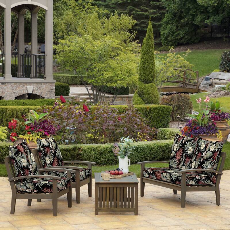 ARDEN Outdoor Foam Deep Seat Cushion Set, 22 in x 24 in