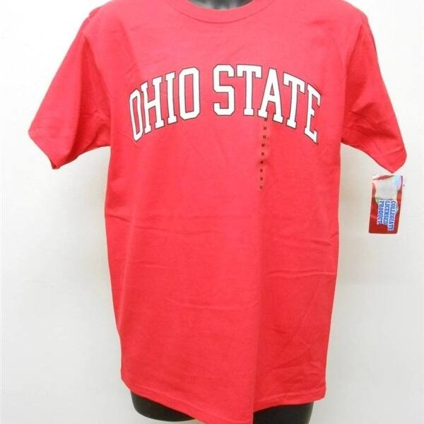 Shop Ohio State Buckeyes Adult Mens Sizes S M Xl Red Shirt Free