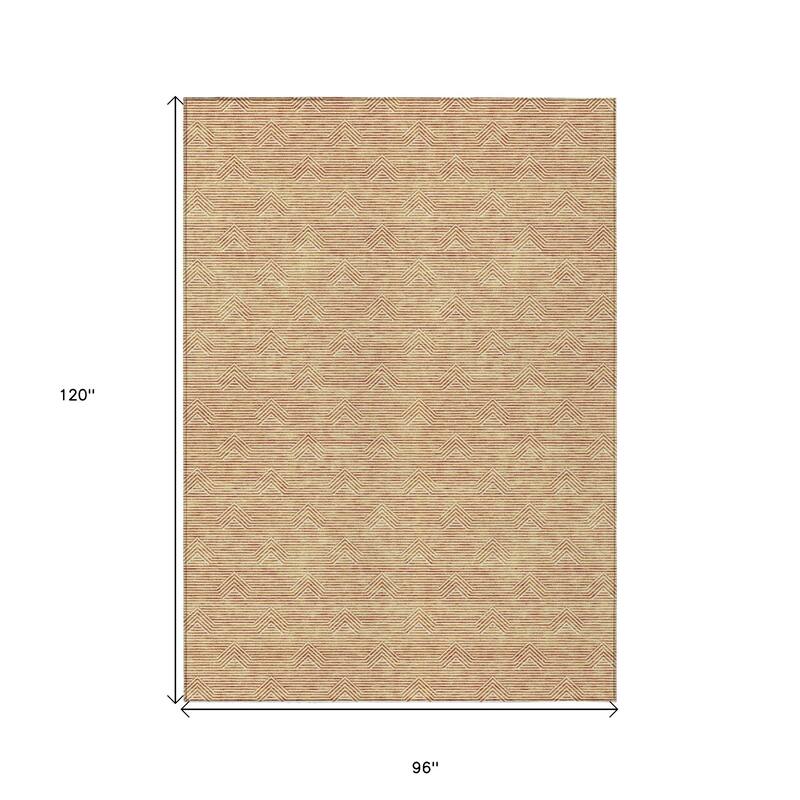 HomeRoots Geometric Transitional Rectangle Outdoor Rug