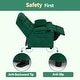 preview thumbnail 68 of 79, MCombo Big Kids Recliner Chair with Cup Holders , Velvet Fabric
