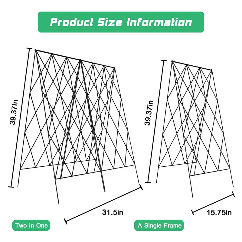 Foldable Cucumber Trellis, Outdoor Garden Trellis for Climbing Plants