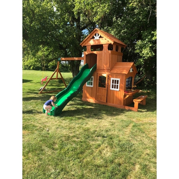 Shop Backyard Discovery Shenandoah All Cedar Swing Set Play Set Shop Backyard Discovery Shenandoah All Cedar Swing Set Play Set - Free Shipping Today - Overstock.com - 10755654 - Shop Backyard Discovery Shenandoah All Cedar Swing Set Play Set