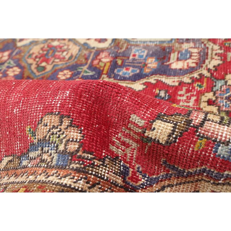 ECARPETGALLERY Hand-knotted Antalya Vintage Red Wool Rug - 9'3 x 11'11