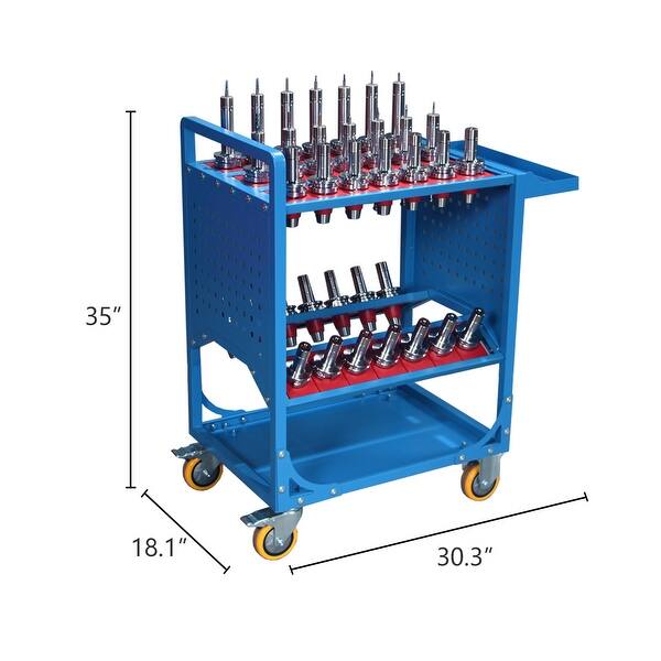 40 Taper Tool Holder Trolley, CNC Tool Cart, CAT40 and BT40 Service ...