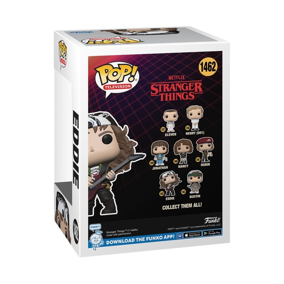 Funko Pop! Stranger Things Netflix Eddie with Guitar #1462 - Bed 