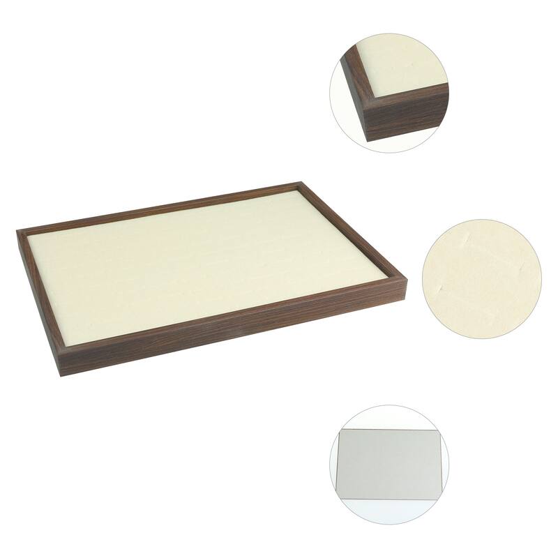 Velvet Jewelry Organizer Trays with Removable Dividers for Drawers, Girls' Jewelry Organizer Drawer Inserts Display Storage - Ring Tray