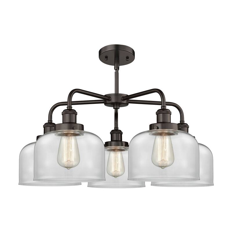 Innovations Lighting Bell - 5 Light 26" Stem Hung Chandelier