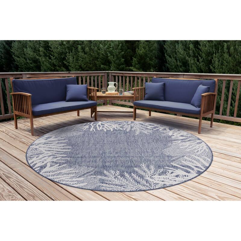 Liora Manne Carmel Reef Border Indoor/Outdoor Area Rug