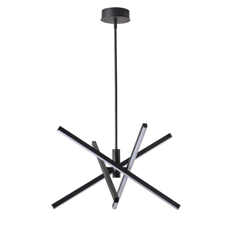 Modern Branch LED Pendant Light - Matte Black Creative Lighting Fixture
