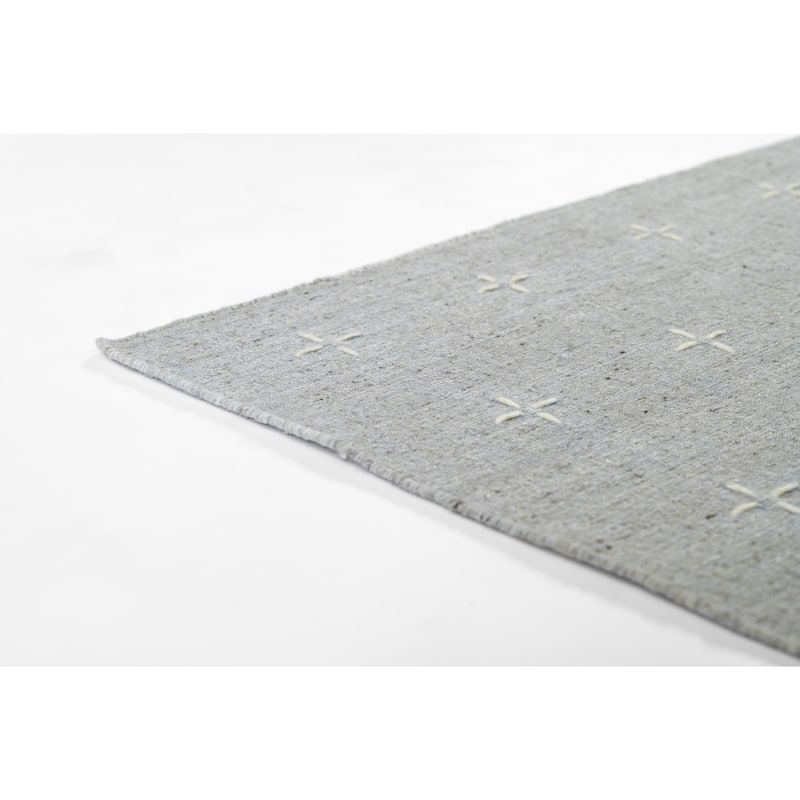 Momeni Oliver Geometric Wool and Polyester Hand Loomed Area Rug