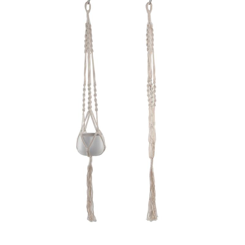 41" H hanging macrame planter hanger