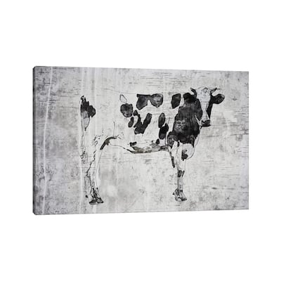 iCanvas "Rustic Cow" by Irena Orlov Canvas Print