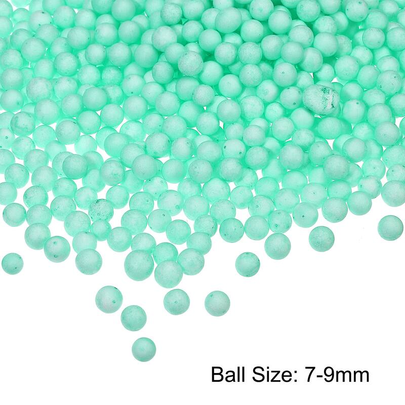 Foam Beads Foam Balls for DIY Craft Decoration, 1 Pack Approx 4000pcs - Green - 7-9mm