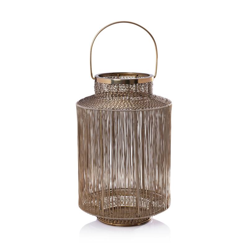 Menorca Decorative Metal Lantern - Medium- 14"