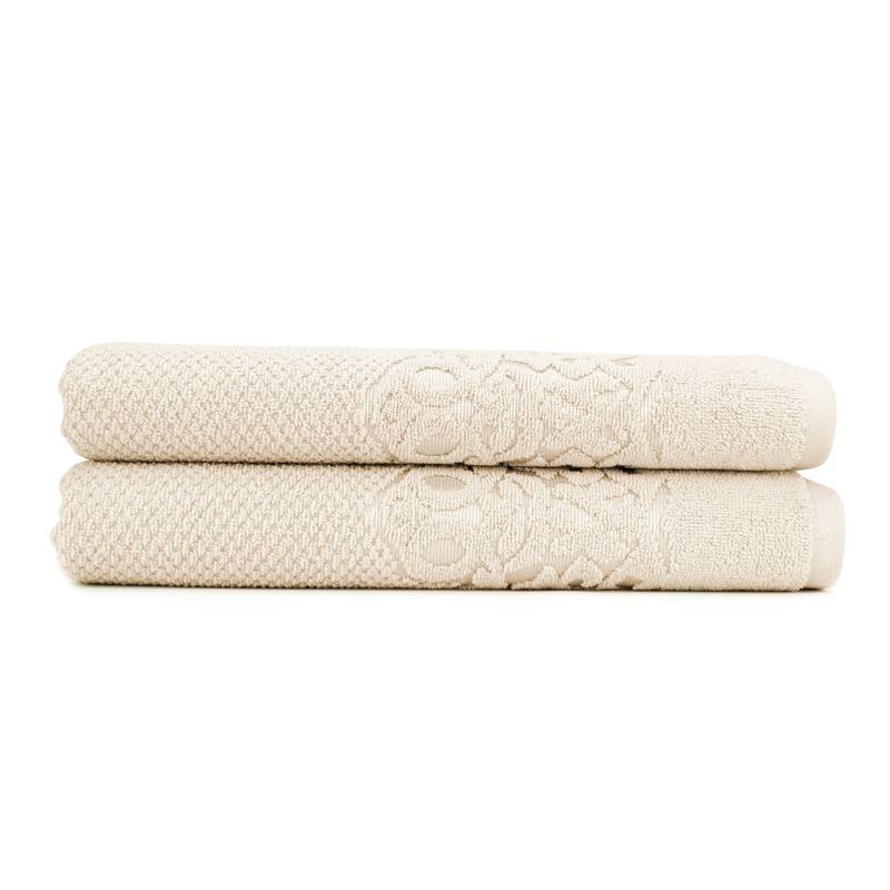 East'N Blue Galata Turkish Cotton Bath Towel (Pack of 2) - Beige