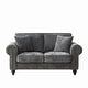 preview thumbnail 5 of 20, 63" Velvet Upholstered Sofa with Curved Armrests, Luxurious Accent Sofa Couch Loveseat with Nailheads